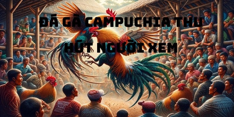 Đá gà Campuchia thu hút sự quan tâm của hội viên